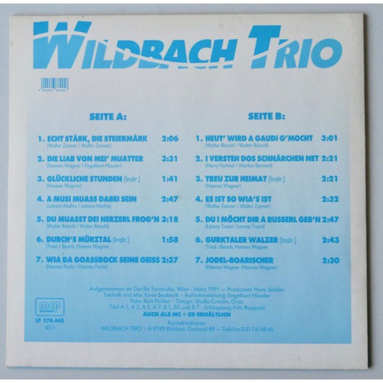 Wildbach Trio ‎– Du Muasst Dei' Herzer Frog`n